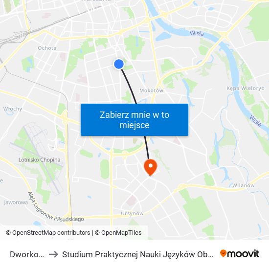 Dworkowa to Studium Praktycznej Nauki Języków Obcych (SPNJO) SGGW map