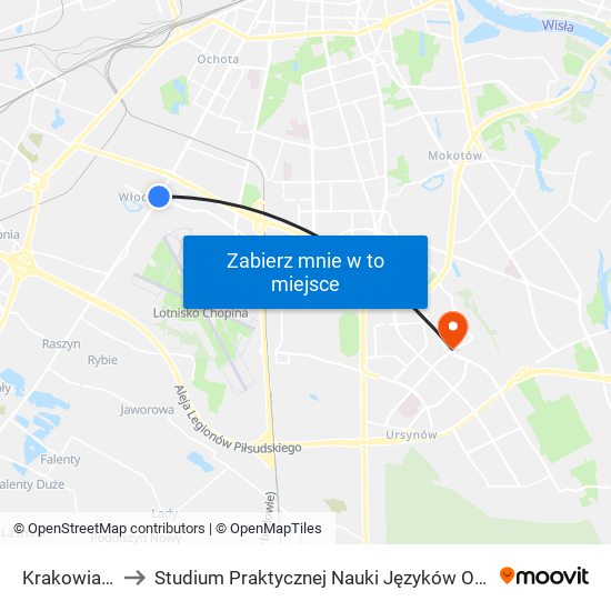 Krakowiaków 04 to Studium Praktycznej Nauki Języków Obcych (SPNJO) SGGW map