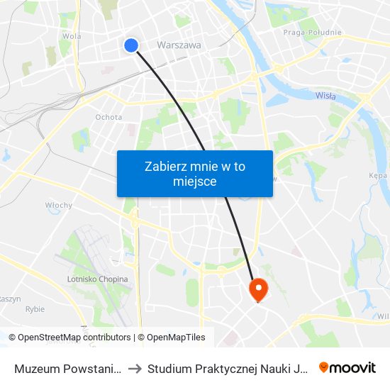 Muzeum Powstania Warszawskiego to Studium Praktycznej Nauki Języków Obcych (SPNJO) SGGW map