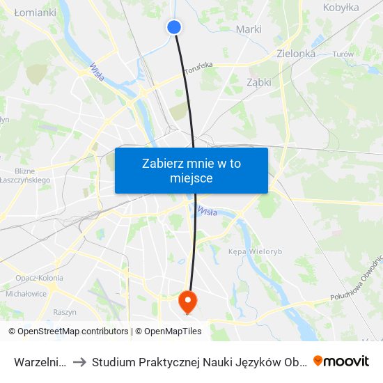 Warzelnicza 01 to Studium Praktycznej Nauki Języków Obcych (SPNJO) SGGW map