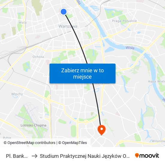 Pl. Bankowy to Studium Praktycznej Nauki Języków Obcych (SPNJO) SGGW map