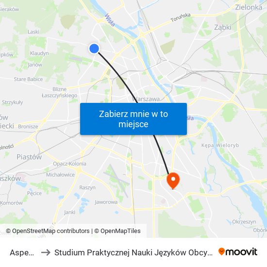 Aspekt 01 to Studium Praktycznej Nauki Języków Obcych (SPNJO) SGGW map