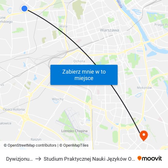 Dywizjonu 303 02 to Studium Praktycznej Nauki Języków Obcych (SPNJO) SGGW map