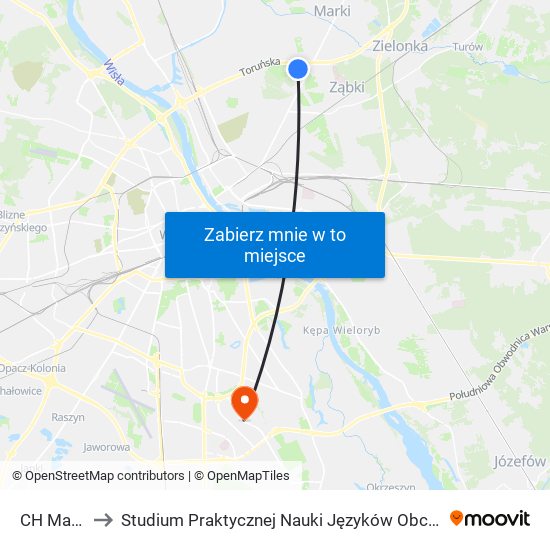 CH Marki 04 to Studium Praktycznej Nauki Języków Obcych (SPNJO) SGGW map