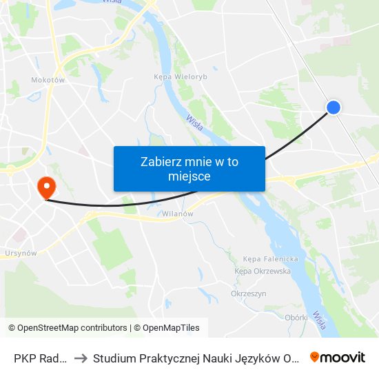 PKP Radość 08 to Studium Praktycznej Nauki Języków Obcych (SPNJO) SGGW map