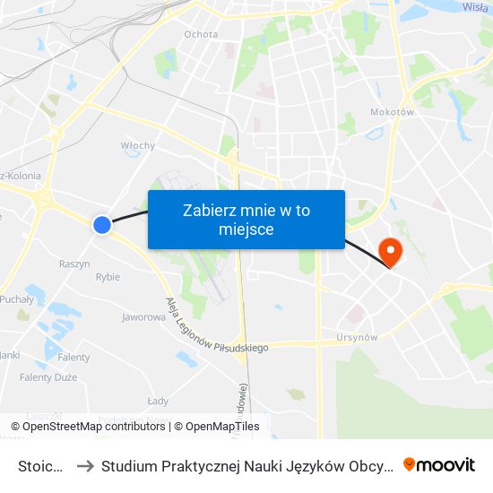 Stoicka 01 to Studium Praktycznej Nauki Języków Obcych (SPNJO) SGGW map