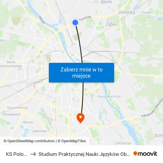 KS Polonez 02 to Studium Praktycznej Nauki Języków Obcych (SPNJO) SGGW map