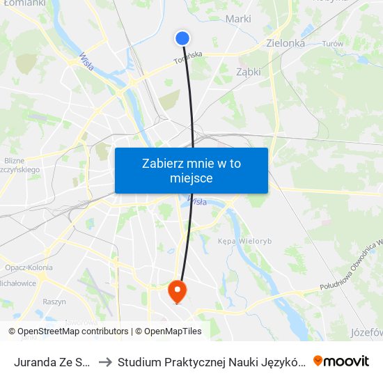 Juranda Ze Spychowa 01 to Studium Praktycznej Nauki Języków Obcych (SPNJO) SGGW map