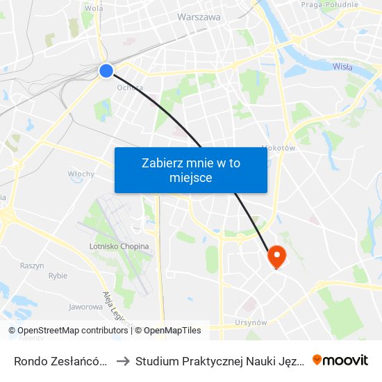 Rondo Zesłańców Syberyjskich 06 to Studium Praktycznej Nauki Języków Obcych (SPNJO) SGGW map