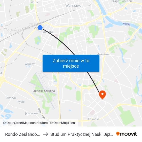 Rondo Zesłańców Syberyjskich 03 to Studium Praktycznej Nauki Języków Obcych (SPNJO) SGGW map