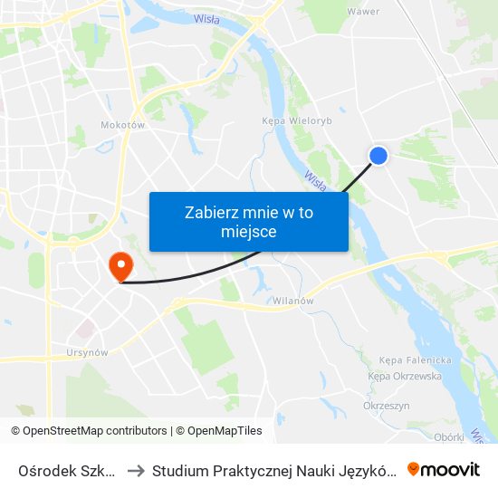 Ośrodek Szkoleniowy 02 to Studium Praktycznej Nauki Języków Obcych (SPNJO) SGGW map