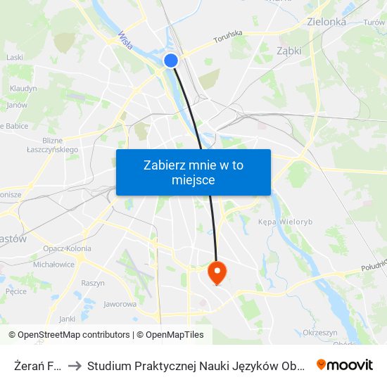 Żerań Fso 12 to Studium Praktycznej Nauki Języków Obcych (SPNJO) SGGW map