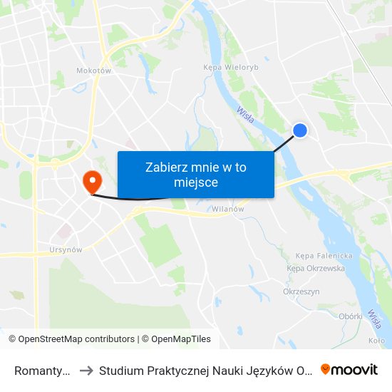 Romantyczna to Studium Praktycznej Nauki Języków Obcych (SPNJO) SGGW map