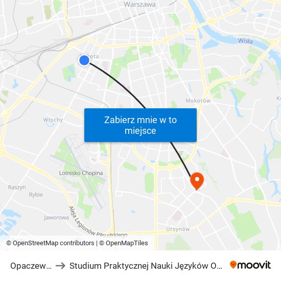 Opaczewska 04 to Studium Praktycznej Nauki Języków Obcych (SPNJO) SGGW map