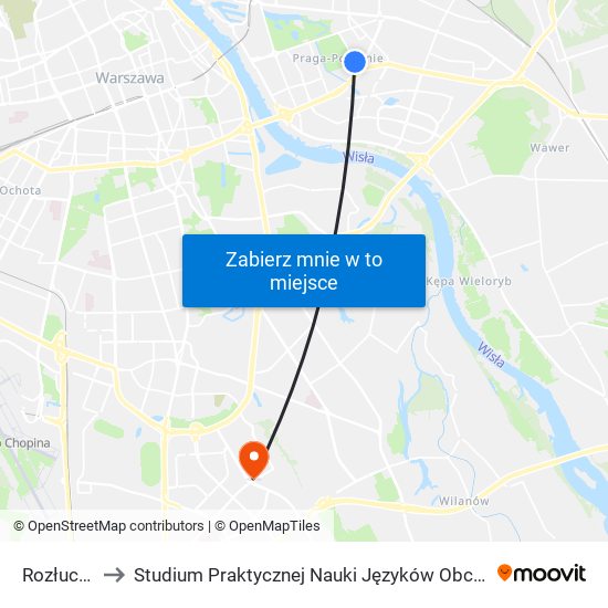 Rozłucka to Studium Praktycznej Nauki Języków Obcych (SPNJO) SGGW map