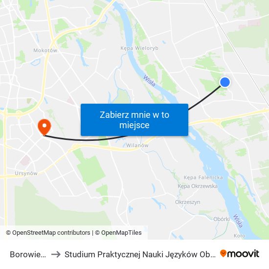 Borowiecka 02 to Studium Praktycznej Nauki Języków Obcych (SPNJO) SGGW map