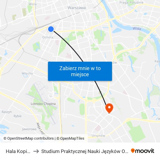 Hala Kopińska 02 to Studium Praktycznej Nauki Języków Obcych (SPNJO) SGGW map