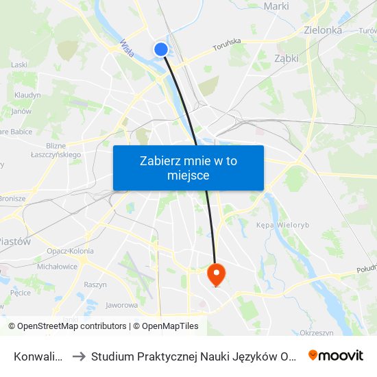 Konwaliowa 01 to Studium Praktycznej Nauki Języków Obcych (SPNJO) SGGW map