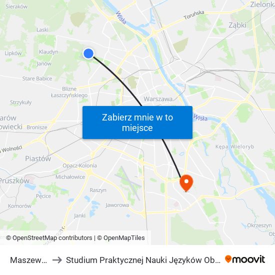 Maszewska to Studium Praktycznej Nauki Języków Obcych (SPNJO) SGGW map