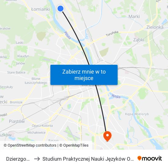 Dzierzgońska 01 to Studium Praktycznej Nauki Języków Obcych (SPNJO) SGGW map