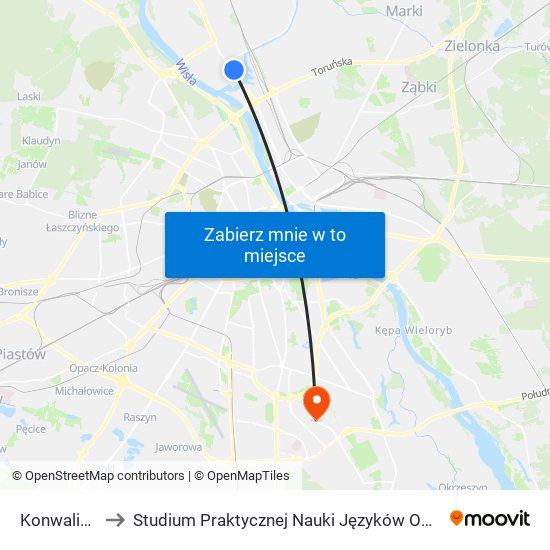 Konwaliowa to Studium Praktycznej Nauki Języków Obcych (SPNJO) SGGW map