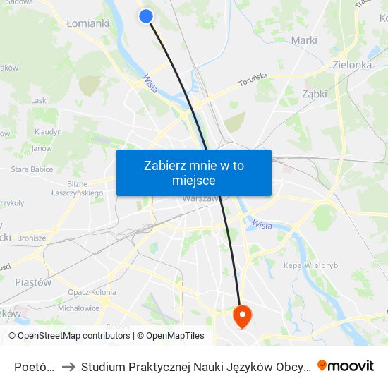 Poetów 01 to Studium Praktycznej Nauki Języków Obcych (SPNJO) SGGW map