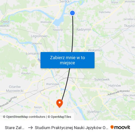 Stare Załubice 01 to Studium Praktycznej Nauki Języków Obcych (SPNJO) SGGW map