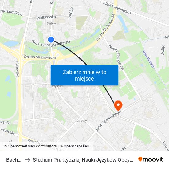 Bacha to Studium Praktycznej Nauki Języków Obcych (SPNJO) SGGW map