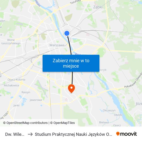 Dw. Wileński 03 to Studium Praktycznej Nauki Języków Obcych (SPNJO) SGGW map