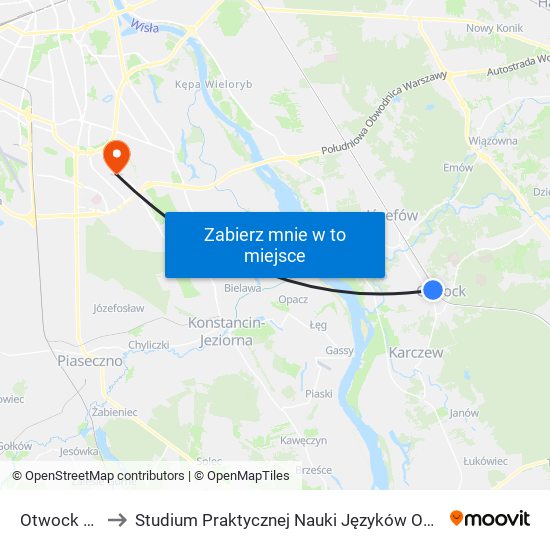 Otwock Orla 02 to Studium Praktycznej Nauki Języków Obcych (SPNJO) SGGW map