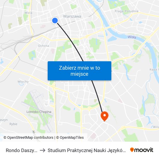 Rondo Daszyńskiego to Studium Praktycznej Nauki Języków Obcych (SPNJO) SGGW map