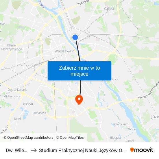 Dw. Wileński 04 to Studium Praktycznej Nauki Języków Obcych (SPNJO) SGGW map