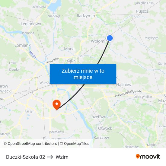 Duczki-Szkoła 02 to Wzim map