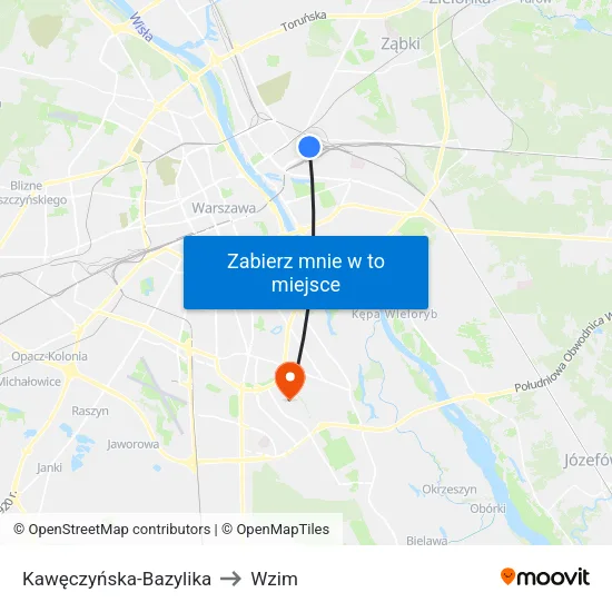 Kawęczyńska - Bazylika to Wzim map