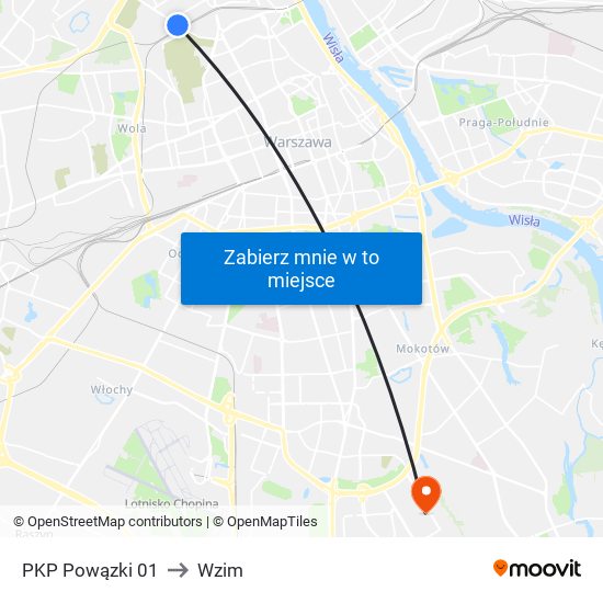 PKP Powązki 01 to Wzim map