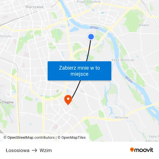 Łososiowa to Wzim map