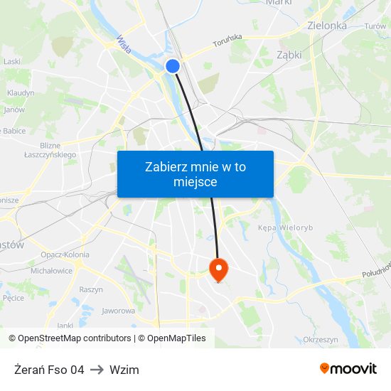 Żerań Fso 04 to Wzim map