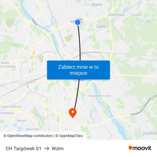 CH Targówek 01 to Wzim map