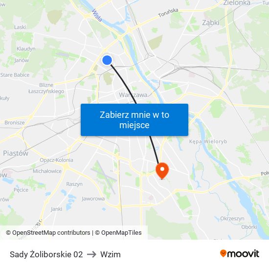 Sady Żoliborskie 02 to Wzim map