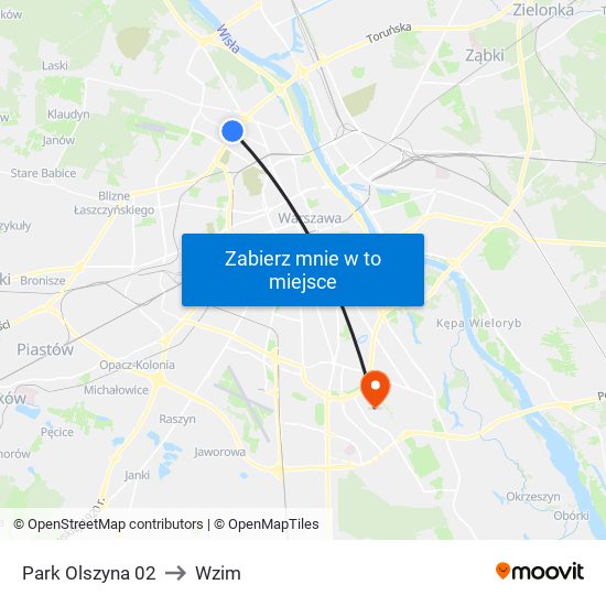 Park Olszyna 02 to Wzim map