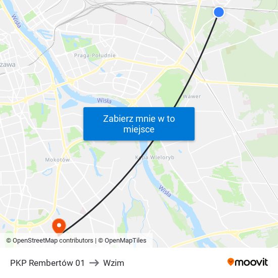 PKP Rembertów 01 to Wzim map