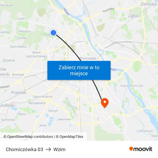 Chomiczówka 03 to Wzim map