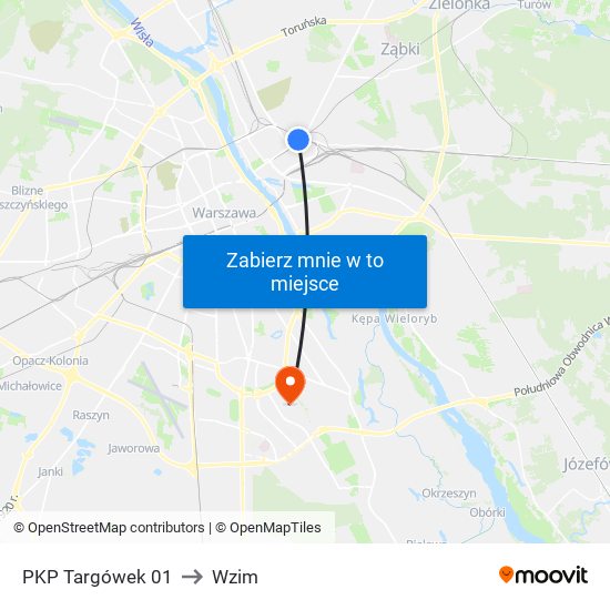 PKP Targówek 01 to Wzim map