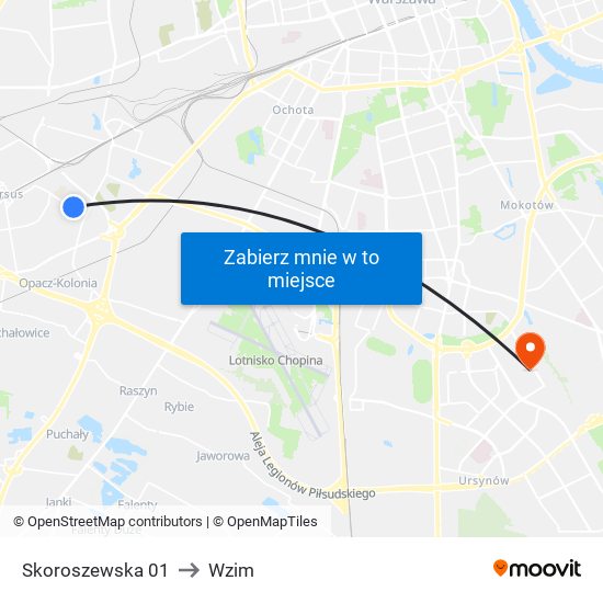 Skoroszewska 01 to Wzim map