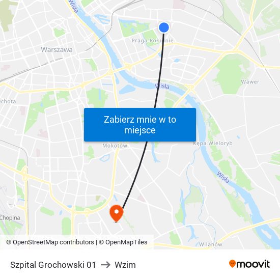 Szpital Grochowski 01 to Wzim map