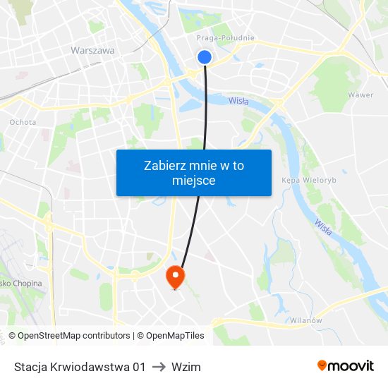 Stacja Krwiodawstwa to Wzim map