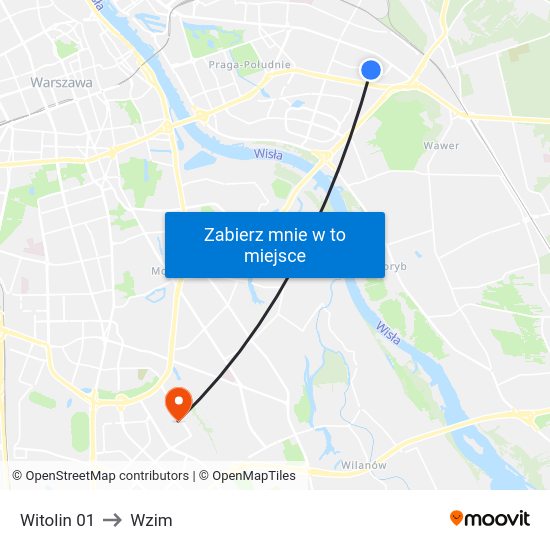 Witolin to Wzim map