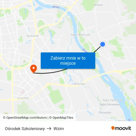 Ośrodek Szkoleniowy to Wzim map