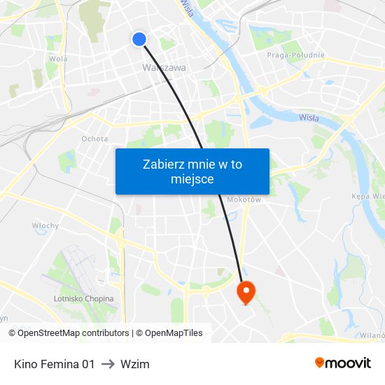 Kino Femina 01 to Wzim map