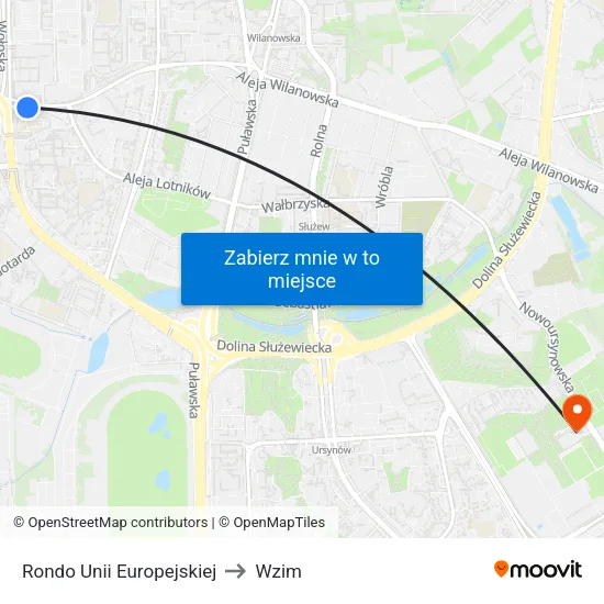 Rondo Unii Europejskiej to Wzim map